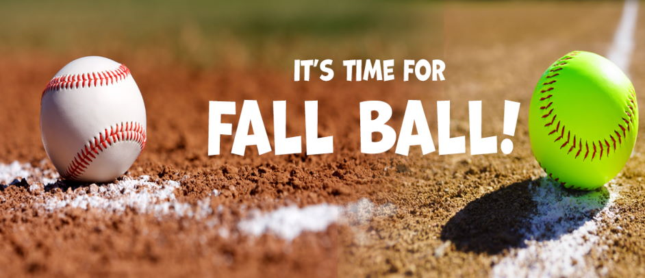 Registration is Open for Fall Softball and Baseball